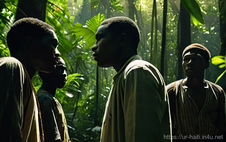 아이티 프랑스 식민지 시절 - **Prompt 1: The Toil of the Sugar Fields**
    "A vast, sun-drenched sugar cane plantation in 18th-c...